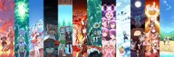 Rule 34 | 6+girls, :d, ^ ^, absurdres, african wild dog (kemono friends), alpaca ears, alpaca suri (kemono friends), alpaca tail, american beaver (kemono friends), animal ears, animal print, antlers, aqua hair, backpack, bag, ball, bear ears, bear tail, beaver ears, beaver tail, bird tail, bird wings, black-tailed prairie dog (kemono friends), black bow, black bowtie, blonde hair, blood, blush, bow, bowtie, breasts, brown bear (kemono friends), campo flicker (kemono friends), cat ears, closed eyes, column lineup, commentary request, common raccoon (kemono friends), dog ears, eating, emperor penguin (kemono friends), eurasian eagle owl (kemono friends), ezo red fox (kemono friends), fennec (kemono friends), food, forest, fox ears, fox tail, fur collar, gentoo penguin (kemono friends), giraffe ears, giraffe horns, giraffe print, glasses, gloves, glowing, glowing eyes, golden snub-nosed monkey (kemono friends), gradient bow, grass, grey hair, grey wolf (kemono friends), hair between eyes, hair over one eye, hat, hat feather, head wings, headphones, helmet, highres, holding, holding strap, holding weapon, hologram, hood, hoodie, horns, humboldt penguin (kemono friends), jacket, jaguar (kemono friends), jaguar ears, jaguar tail, japanese crested ibis (kemono friends), japari bun, japari symbol, kaban (kemono friends), kemono friends, lion (kemono friends), lion ears, long hair, margay (kemono friends), mirai (kemono friends), monkey ears, monkey tail, moose (kemono friends), moose ears, mountain, multicolored hair, multiple girls, nature, necktie, northern white-faced owl (kemono friends), nosebleed, open mouth, orange bow, orange bowtie, otter ears, otter tail, outdoors, paw stick, pince-nez, pith helmet, print bow, print bowtie, raccoon ears, red bow, red bowtie, reticulated giraffe (kemono friends), ribbon, rockhopper penguin (kemono friends), royal penguin (kemono friends), sand cat (kemono friends), sandstar, serval (kemono friends), serval print, shapoco, shoebill (kemono friends), silver fox (kemono friends), skirt, sky, small-clawed otter (kemono friends), smile, snow, spoilers, spoon, striped tail, tail, thighhighs, thought bubble, tree, tsuchinoko (kemono friends), twitter username, two-tone bowtie, weapon, white bow, white bowtie, white legwear, wings, wolf ears