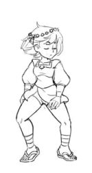 Rule 34 | 1girl, ajna (indivisible), animated, animated gif, female focus, indivisible, lab zero games, lowres, sandals, simple background