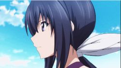 Rule 34 | 10s, 1girl, animated, animated gif, ass, competition swimsuit, english text, huge ass, kaminashi nozomi, keijo!!!!!!!!, lowres, one-piece swimsuit, subtitled, swimsuit