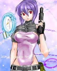Rule 34 | 1girl, ghost in the shell, gun, kusanagi motoko, solo, tagme, weapon