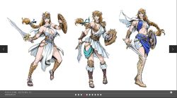 Rule 34 | breasts, cleavage, concept art, large breasts, long hair, mature female, namco, navel, passion republic, revealing clothes, sophitia alexandra, soul calibur, underboob