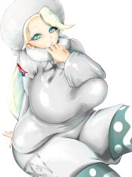 Rule 34 | 1girl, absurdres, blue eyes, breasts, creatures (company), game freak, gym leader, highres, huge breasts, long hair, mature female, melony (pokemon), nintendo, plump, pokemon, pokemon swsh, very long hair