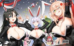 Rule 34 | + +, 2boys, 6+girls, ahoge, animal ears, arms up, black legwear, black leotard, blue eyes, blue hair, blush, breasts, brown hair, christmas, christmas tree, chulsoo kim (closers), cleavage, closed mouth, closers, eunha (closers), fake animal ears, fake facial hair, fake mustache, fake tail, fang, green eyes, hair ornament, hairclip, large breasts, latex, leotard, lips, long hair, long sleeves, looking at viewer, lucy (closers), mirae (closers), multiple boys, multiple girls, nail polish, nata (closers), open mouth, pantyhose, parted lips, playboy bunny, plop (closers), rabbit ears, rabbit tail, red eyes, red nails, saru (monkey magic3), seth (closers), seulbi lee, shiny clothes, shrug (clothing), small breasts, smile, soma (closers), sparkle, tail, tongue, tongue out, triangle mouth, wrist cuffs, yuri seo