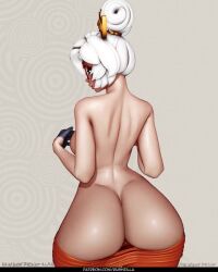 Rule 34 | 1girl, 3d, animated, artist name, ass, breasts, butt crack, covered erect nipples, curvy, glasses, gluteal fold, groin, hair bun, hair ornament, heels, huge ass, jiggle, large breasts, long hair, looping animation, multiple views, nintendo, nipples, purah, red eyes, revealing clothes, rushzilla, shiny skin, short hair, tagme, the legend of zelda, the legend of zelda: tears of the kingdom, thick thighs, thighs, video, white hair, wide hips