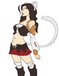 Rule 34 | 10s, 1girl, animal ears, artist request, asami sato, avatar: the last airbender, avatar legends, black hair, breasts, cat ears, cat tail, drawfag, final fantasy, final fantasy xiv, long hair, miqo&#039;te, solo, source request, tail, the legend of korra, white background