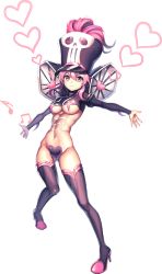 Rule 34 | 10s, 1girl, :3, alternate breast size, boots, breasts, full body, hat, hc (razel1), heart, heart maebari, high heel boots, high heels, highres, jakuzure nonon, kill la kill, looking at viewer, maebari, navel, outstretched arms, pink eyes, pink hair, revealing clothes, shako cap, sidelocks, smile, solo, jakuzure nonon (symphony regalia), thigh boots, thighhighs, transparent background, underboob