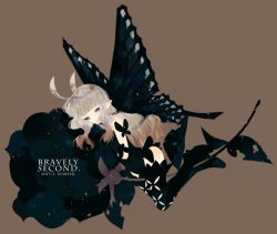 Rule 34 | 10s, 1girl, 2015, anne (bravely second), antenna hair, artist request, black flower, black rose, boots, bravely default: flying fairy, bravely default (series), bravely second: end layer, butterfly wings, copyright name, dated, elbow gloves, fairy, flower, gloves, grey eyes, insect wings, leotard, long hair, looking at viewer, pointy ears, rose, silver hair, smile, solo, thigh boots, thighhighs, wings