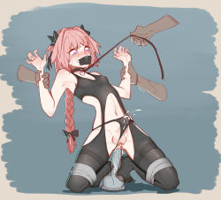 Rule 34 | 4boys, anal, anal object insertion, astolfo (fate), bdsm, black panties, blush, bondage, bound, braid, bulge, collar, crying, cum, cum in clothes, cum through clothes, dildo, ejaculating while penetrated, ejaculation, erection, erection under clothes, fate (series), forced, gag, gagged, highres, improvised gag, leash, male focus, male penetrated, multiple boys, nipples, object insertion, panties, penis, pink hair, rape, restrained, see-through, sex toy, tape, tape gag, tears, testicles, trap, underwear, yaoi