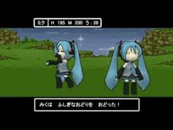Rule 34 | animated, animated gif, hachune miku, hatsume miku, hatsune miku, long hair, lowres, non-web source, qvga, skirt, thighhighs, twintails, very long hair, vocaloid