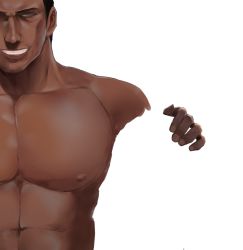 Rule 34 | 1boy, admiral (kancolle), dark skin, dark-skinned male, grin, highres, kantai collection, male focus, smile, solo, template, transparent background, wa (genryusui)