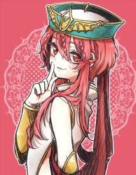 Rule 34 | 1boy, amo (yellowpink a), braid, hat, long hair, looking back, magi the labyrinth of magic, male focus, red eyes, red hair, ren kouha, smile, solo