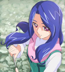 Rule 34 | 1girl, blue hair, haruyama kazunori, liz (mahou girls precure!), long hair, mahou girls precure!, pink eyes, precure, smile, solo