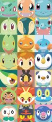 Rule 34 | :d, ^ ^, bird, black eyes, brown eyes, bulbasaur, cat, charmander, chespin, chikorita, chimchar, closed eyes, commentary, creature, creatures (company), cyndaquil, english commentary, closed eyes, face, facing viewer, fangs, fennekin, froakie, game freak, gen 1 pokemon, gen 2 pokemon, gen 3 pokemon, gen 4 pokemon, gen 5 pokemon, gen 6 pokemon, gen 7 pokemon, highres, litten, looking at viewer, monkey, mudkip, nintendo, no humans, open mouth, oshawott, piplup, pokemon, pokemon (creature), popplio, red eyes, rowlet, shawn flowers, smile, snivy, squirtle, starter pokemon trio, tepig, torchic, totodile, treecko, turtwig, yellow eyes