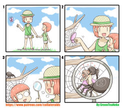 Rule 34 | 2boys, 2girls, 4koma, absurdres, antennae, arachne, arthropod girl, bad id, bad pixiv id, blush, brothers, bug, butterfly wings, comic, commentary, greenteaneko, hat, heart, highres, holding hands, insect girl, insect wings, magnifying glass, mole, mole under eye, monster girl, multiple boys, multiple girls, orange hair, original, pointy ears, ponytail, siblings, silent comic, silk, spider, spider girl, spider web, square 4koma, taur, topless, wings, | |