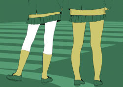 Rule 34 | 2girls, crosswalk, multiple girls, original, pantyhose, skirt, socks, tanaka hirotaka