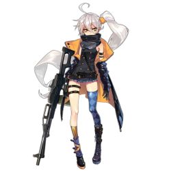 Rule 34 | 1girl, ahoge, argyle, argyle clothes, argyle legwear, asymmetrical footwear, asymmetrical legwear, belt boots, black gloves, blue thighhighs, boots, commentary, covered mouth, cross-laced footwear, full body, girls&#039; frontline, gloves, gun, hair between eyes, holding, holding gun, holding weapon, jacket, kneehighs, knife sheath, lace-up boots, long hair, looking at viewer, machine gun, mismatched footwear, mismatched legwear, no sense of shame, official art, open clothes, open jacket, pkp (girls&#039; frontline), pkp pecheneg, shadow, sheath, side ponytail, silver hair, single kneehigh, single sock, single thighhigh, socks, solo, striped clothes, striped socks, striped thighhighs, thighhighs, transparent background, tsurime, vertical-striped clothes, vertical-striped socks, very long hair, watermark, weapon, web address, yellow eyes, yellow socks