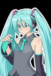 Rule 34 | animated, animated gif, aqua eyes, aqua hair, blush, breast expansion, breasts, detached sleeves, flat chest, hatsune miku, large breasts, long hair, lowres, necktie, open mouth, sigh, twintails, uran (uran-factory), very long hair, vocaloid
