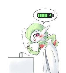 Rule 34 | 1girl, bent over, blush, cable, charging, cigarette, creatures (company), game freak, gardevoir, gen 3 pokemon, green hair, hair over one eye, hand on own hip, hand up, highres, looking at viewer, nintendo, open mouth, pokemon, pokemon (creature), pokemon rse, red eyes, rovertoramint, short hair, simple background, sketch, smile, smoke, smoking, solo, standing, teeth, what, white background