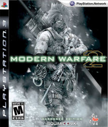 Rule 34 | assault rifle, buster sword, call of duty, call of duty: modern warfare 2, cloud strife, cover, fake screenshot, final fantasy, final fantasy vii, game console, gun, huge weapon, infinity ward, parody, playstation 3, rifle, square enix, sword, video game cover, weapon