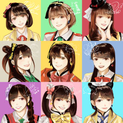 Rule 34 | 10s, 6+girls, :d, ayase eli, bow, brown eyes, earrings, everyone, hair bow, hair ornament, hairband, hairclip, highres, hoshizora rin, iida riho, jewelry, koizumi hanayo, kosaka honoka, kubo yurika, kusuda aina, long hair, love live!, love live! school idol project, mimori suzuko, minami kotori, multiple girls, nanjou yoshino, nishikino maki, nitta emi, one side up, open mouth, pile (voice actor), short hair, signature, smile, sonoda umi, sunny day song, tokui sora, tojo nozomi, twintails, uchida aya, voice actor, voice actor connection, x yufsky, yazawa nico