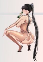 Rule 34 | 1girl, ass, breasts, eve (stellar blade), large breasts, long hair, ponytail, solo, stellar blade