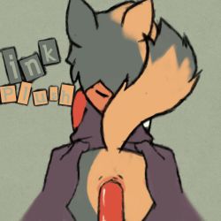 Rule 34 | anal, animal ears, animated, animated gif, anus, ass, bent over, black hair, cat ears, cat tail, doggystyle, fluffy, frame by frame gif, furry, furry male, hood, hoodie, inkplush, male focus, male penetrated, orange hair, penis, sex, sex from behind, size difference, tail, yaoi