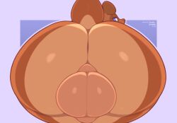 Rule 34 | 1boy, animal crossing, animal ears, anus, ass, ass focus, bent over, blue background, blue eyes, from behind, frumples, furry, half-closed eyes, huge ass, large testicles, looking at viewer, looking back, male focus, nintendo, nude, perineum, pov, presenting, raccoon ears, raccoon tail, tail, tanuki, testicles, thick thighs, thighs, tom nook (animal crossing), uncensored, wide hips