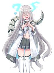 Rule 34 | 1girl, absurdres, animal ears, artist request, blue eyes, commission, highres, ibuki meno, long hair, mechanical ears, mechanical tail, prism project, short hair, simple background, skeb commission, smile, tail, virtual youtuber, white background
