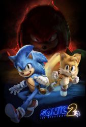 Rule 34 | 3boys, :d, animal nose, blue eyes, copyright name, furry, furry male, gloves, green eyes, highres, key visual, knuckles the echidna, looking at viewer, multiple boys, official art, open mouth, promotional art, purple eyes, shoes, smile, sneakers, sonic (live action), sonic (series), sonic the hedgehog, sonic the hedgehog (film), sonic the hedgehog 2 (film), tails (sonic), tyson hesse, white gloves