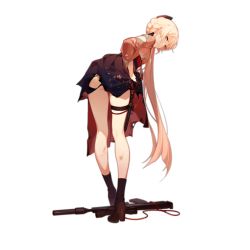 Rule 34 | 1girl, ankle boots, ask (askzy), assault rifle, bent over, black gloves, boots, bullpup, closed mouth, clothes lift, floral print, from behind, full body, girls&#039; frontline, gloves, gun, hakama, half gloves, high-waist skirt, high heel boots, high heels, holster, japanese clothes, lifting own clothes, long hair, looking at viewer, looking back, meiji schoolgirl uniform, official alternate costume, official art, orange eyes, ots-14 (flurry of petals) (girls&#039; frontline), ots-14 (girls&#039; frontline), ots-14 groza, pink hair, ribbon, rifle, scope, skirt, skirt lift, sniper rifle, solo, suppressor, thigh holster, torn clothes, torn hakama, torn skirt, transparent background, very long hair, weapon