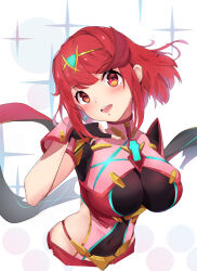 Rule 34 | 1girl, absurdres, breasts, highres, kiiro kimi, large breasts, pyra (xenoblade), red eyes, red hair, short hair, solo, xenoblade chronicles (series), xenoblade chronicles 2