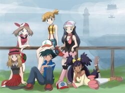 Rule 34 | 1boy, ash ketchum, black hair, blue hair, brown hair, creatures (company), dawn (pokemon), game freak, gen 1 pokemon, iris (pokemon), may, may (pokemon), meowth, misty (pokemon), multiple girls, nintendo, orange hair, pokemon, pokemon (anime), pokemon (classic anime), pokemon bw (anime), pokemon dppt (anime), pokemon rse (anime), pokemon xy (anime), purple hair, serena (pokemon), yxyyxy