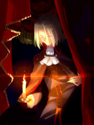 Rule 34 | 00s, 1boy, bad id, bad pixiv id, blonde hair, candle, cape, closed eyes, male focus, melty blood, solo, tsukihime, wallachia, yusano