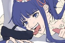 Rule 34 | 2girls, black footwear, blue eyes, blunt bangs, bow, choker, crying, crying with eyes open, femdom, foot worship, frederica bernkastel, frills, furudo erika, hair ornament, heart, heart-shaped pupils, highres, humiliation, implied yuri, licking, licking foot, licking shoe, lolita fashion, long hair, long sleeves, looking at another, mary janes, masochism, multiple girls, nasu (nasuotabe), on floor, open mouth, raised eyebrows, shoes, simple background, sketch, smile, socks, solo focus, stepped on, sweat, symbol-shaped pupils, tears, teeth, tongue, tongue out, twintails, umineko no naku koro ni, white socks