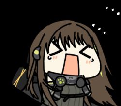Rule 34 | &gt; &lt;, 1girl, animated, animated gif, girls&#039; frontline, lowres, m4a1 (girls&#039; frontline), open mouth, seseren