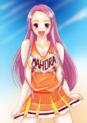 Rule 34 | 00s, cheerleader, kakizaki misa, kishida-shiki, long hair, mahou sensei negima!, pink hair, solo