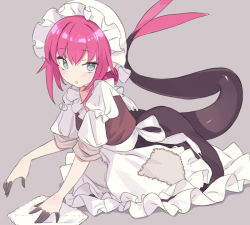Rule 34 | 1girl, black dress, blade (galaxist), blue eyes, blush, breasts, dragon girl, dragon tail, dress, elizabeth bathory (cinderella rider) (fate), elizabeth bathory (fate), elizabeth bathory (fate/extra ccc), fate/grand order, fate (series), long hair, looking at viewer, official alternate costume, pink hair, pointy ears, puffy short sleeves, puffy sleeves, short sleeves, small breasts, tail