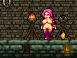 Rule 34 | 1girl, animated, animated gif, breasts, large breasts, libra heart, lowres, pixel art, plump, solo, succubus (game)