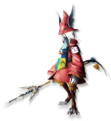 Rule 34 | 00s, 1girl, 3d, burmecian, crest, dragon, final fantasy, final fantasy ix, freija crescent, furry, furry female, green eyes, hat, head wings, highres, mouse (animal), official art, polearm, solo, spear, square (company), square enix, tail, weapon, wings