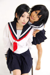 Rule 34 | cosplay, fuura kafuka, photo (medium), sailor, sayonara zetsubou sensei, school uniform, sekiutsu maria tarou, serafuku, socks