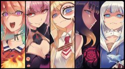 Rule 34 | &gt;:), 5girls, :d, ark ford, bird, blonde hair, breasts, coat, collared shirt, constricted pupils, death (entity), detective, dress shirt, fire, gawr gura, gawr gura (1st costume), gesugao, glowing, grim reaper, hair between eyes, highres, hololive, hololive english, looking at viewer, looking behind, magnification, magnifying glass, mori calliope, mori calliope (1st costume), multiple girls, necktie, ninomae ina&#039;nis, ninomae ina&#039;nis (1st costume), open mouth, orange hair, phoenix, pink hair, purple eyes, purple hair, red neckwear, shaded face, shark, shirt, smile, smirk, smug, sneer, takanashi kiara, takanashi kiara (1st costume), tentacle hair, v-shaped eyebrows, virtual youtuber, watson amelia, watson amelia (1st costume), white hair