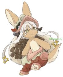 Rule 34 | 1other, brown eyes, rabbit, furry, highres, kawasemi27, long hair, made in abyss, nanachi (made in abyss), white hair