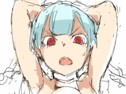 Rule 34 | 1girl, animated, animated gif, armpits, arms behind head, arms up, bad id, bad pixiv id, bare shoulders, blinking, blue hair, blunt bangs, bouncing breasts, braid, breasts, closed eyes, crying, crying with eyes open, eating, egg, feeding, force-feeding, forced, hand on another&#039;s head, light valkyrie (p&amp;d), long hair, lowres, md5 mismatch, no headwear, nude, partially colored, puzzle &amp; dragons, red eyes, saliva, sexually suggestive, tanishi, tanishi (ta ni shi), tears, tongue, tongue out, twin braids, ugoira, valkyrie, valkyrie (p&amp;d)