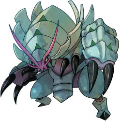 Rule 34 | + +, claws, commentary request, creatures (company), full body, game freak, gen 7 pokemon, golisopod, legs apart, looking at viewer, nintendo, no humans, pokemon, pokemon (creature), shuga (mhwii), simple background, solo, standing, white background