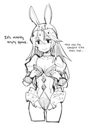 Rule 34 | 1girl, animal ears, breast conscious, english text, fake animal ears, fire emblem, fire emblem awakening, fire emblem heroes, flat chest, ge-b, greyscale, leotard, long hair, lucina (fire emblem), lucina (spring) (fire emblem), monochrome, nintendo, open mouth, playboy bunny, rabbit ears, smile, solo, tiara