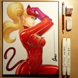 Rule 34 | 1girl, blonde hair, blue eyes, bodysuit, cat mask, catsuit, earrings, gloves, jewelry, latex, latex gloves, latex suit, mask, persona, persona 5, shiny clothes, solo, tagme, takamaki anne, twintails