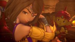 Rule 34 | animated, animated gif, brown hair, dancer, dancing, dark skin, dragon quest, dragon quest x