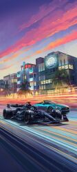 Rule 34 | 1boy, absurdres, andrew mytro, car, cloud, convertible, driving, formula one, formula racer, george russell, helmet, highres, mercedes-benz, motion blur, motor vehicle, official art, promotional art, race vehicle, racecar, sky, vehicle focus, vehicle request