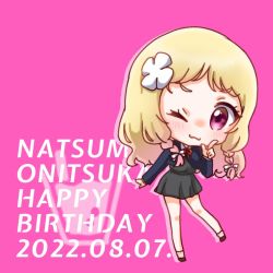 Rule 34 | 1girl, artist request, blonde hair, female focus, long hair, love live!, love live! superstar!!, onitsuka natsumi, pink hair, solo