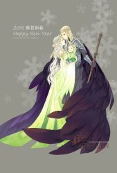 Rule 34 | 10s, 1boy, 1girl, 2015, armor, artist request, blonde hair, child, circlet, elf, family, father and son, flower, gauntlets, hair flower, hair ornament, happy new year, husband and wife, king, tolkien&#039;s legendarium, legolas, long hair, manly, middle earth, mother and son, new year, pointy ears, prince, queen, the hobbit, the lord of the rings, thranduil, tiara